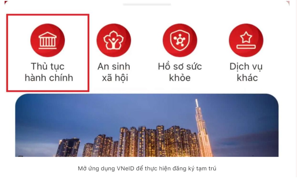 Qhia kev nyob ntawm VNeID
